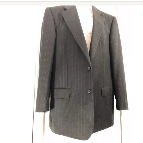Ermenegildo Zegna Olive Green Pinstripe 2 Pc. Suit